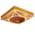 Ventilador de techo marrón lujoso con luz 220V / 50Hz